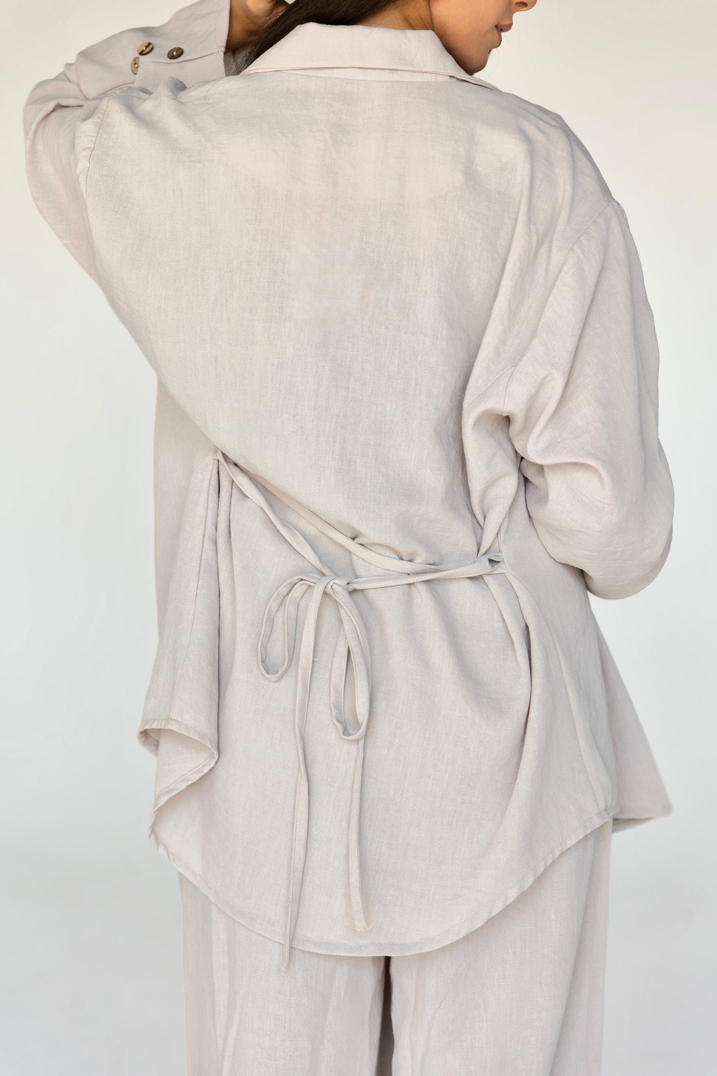 Linen Blend Suit Set